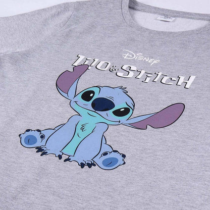 CERDÁ LIFE'S LITTLE MOMENTS Women's, Hoodie Winter Jumper | Stitch Pullover Without Hood-Official Disney Licence L Cranberry