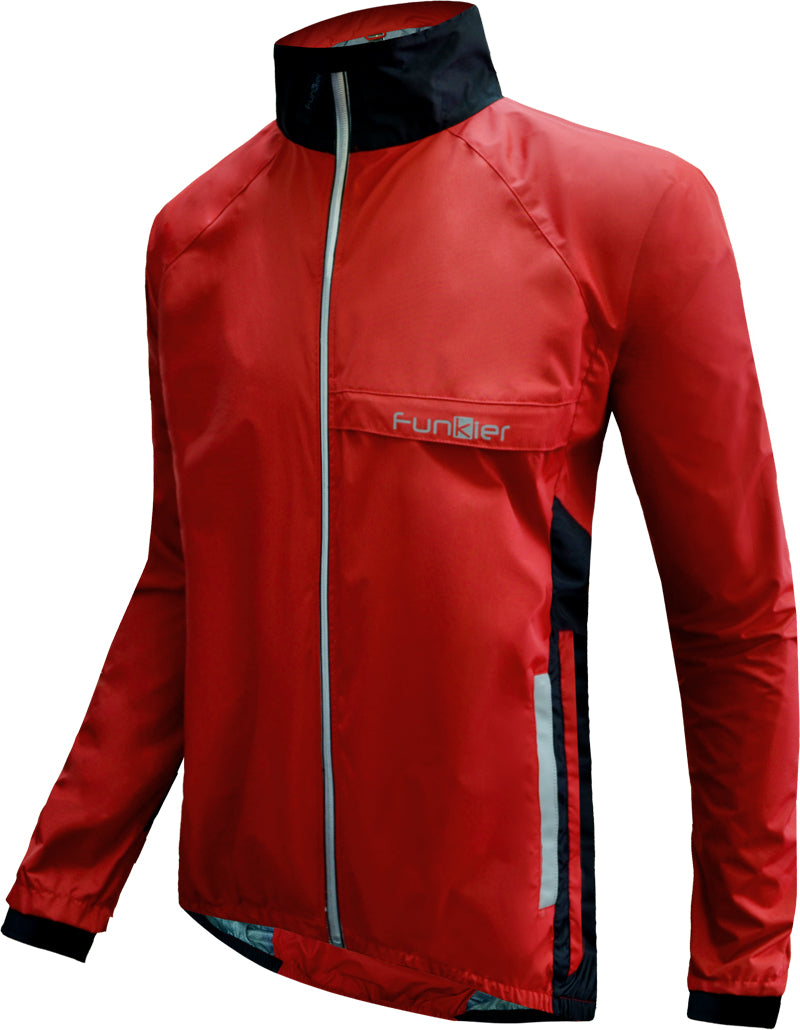 Funkier Attack WJ-1327K Kids Waterproof Jacket in Red - Medium - Age 10 Approx