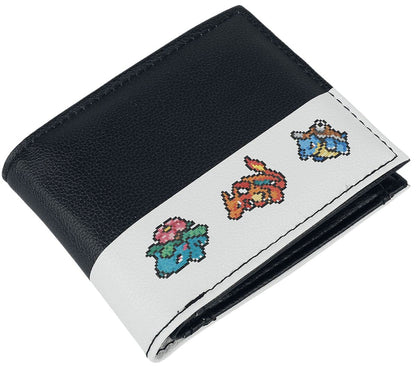 Pokémon Wallet Pixel Evolution Logo Official Black Bifold One Size black
