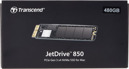 Transcend 480GB JetDrive 850 SSD (without enclosure) for MacBook Air 11" & 13" (Mid 2013 – 2017), MacBook Pro Retina 13" & 15" (Late 2013 – Mid 2015) Up to 1600/1400 MB/s TS480GJDM850 480 GB macOS 10.13 or later, Without Enclosure