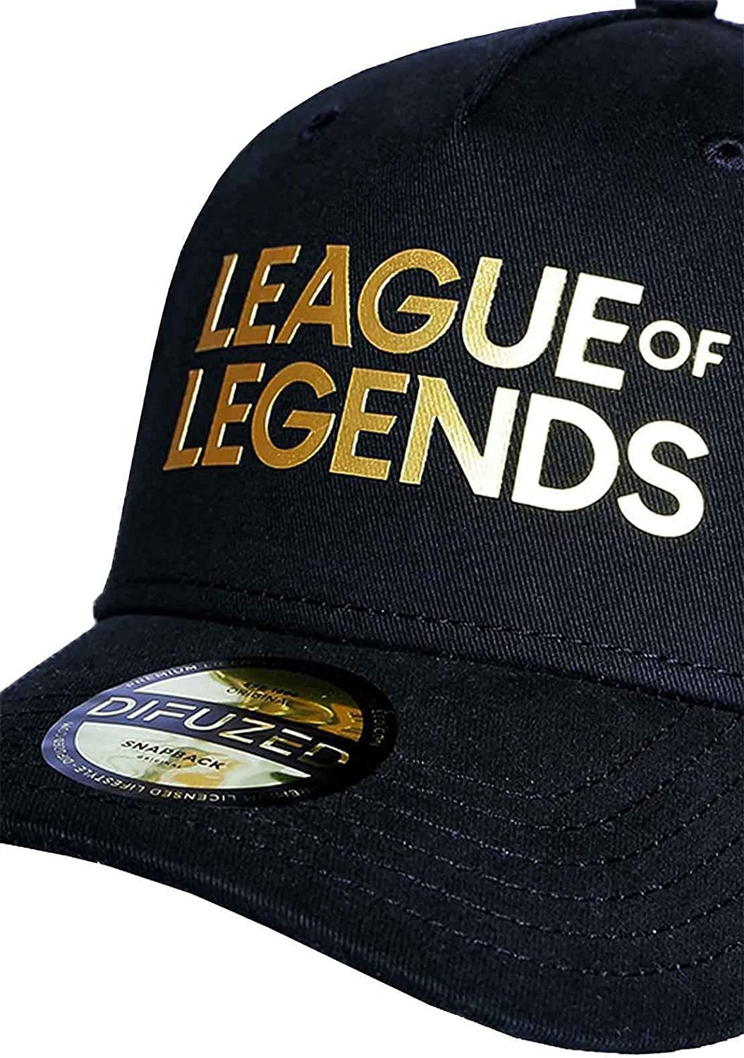 Difuzed Men's Gorra Yasuo League of Legends, Black, One Size