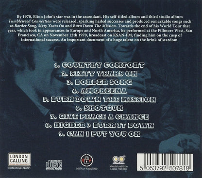 Live At The Fillmore West 11-12-1970