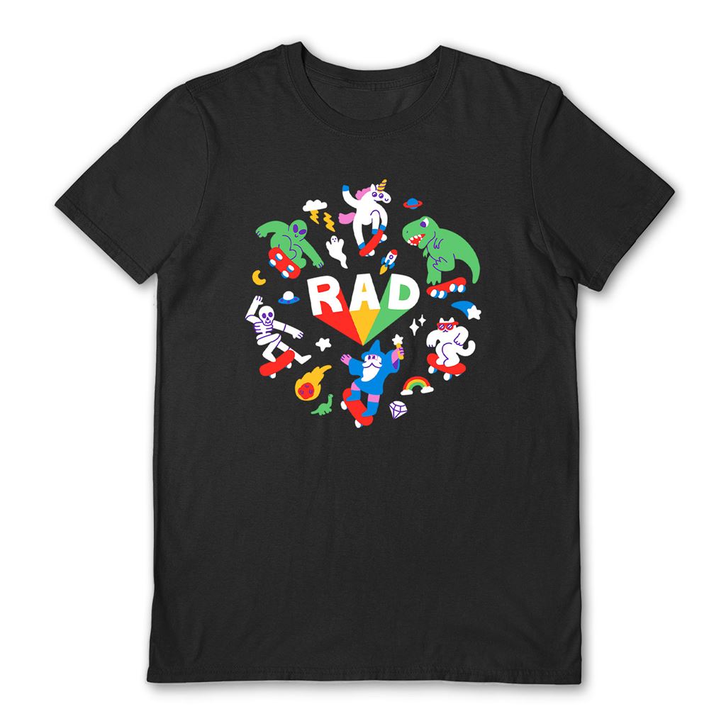 OBINSUN (RAD PALS) BLACK UNISEX T-SHIRT