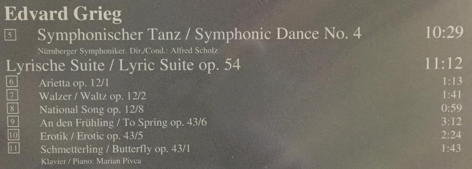 Symphonic Dance / Lyric Pieces