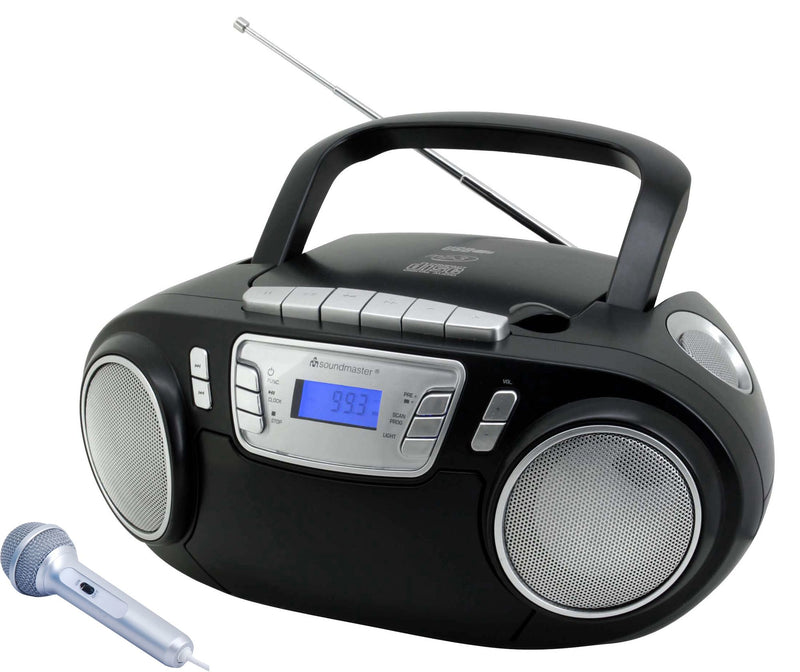 Soundmaster SCD5800SW Analog 3 W FM, PLL Black, Silver MP3 playback