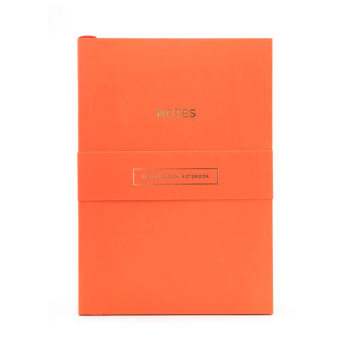 Colourblock A5 Notebook Vivid Coral
