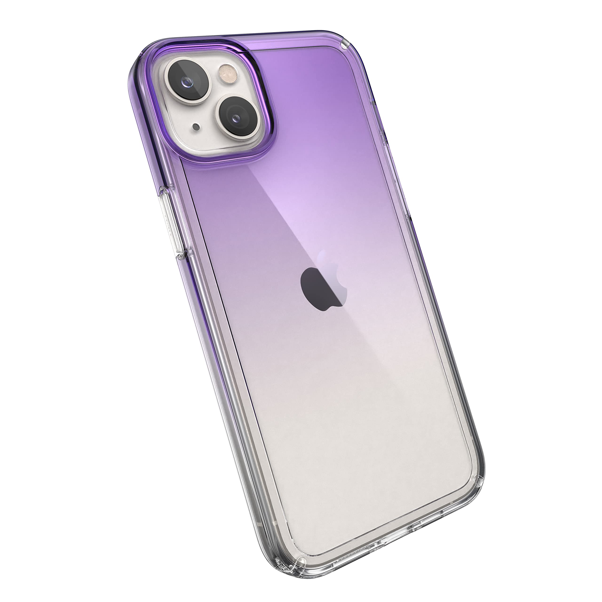 Speck Products Gemshell Ombre Case fits iPhone 14 Plus 6.7" Model, Amethyst Purple Fade/Clear PURPLE /CLEAR