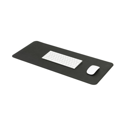 Woodcessories - Vegan Leather Desk Pad, Black Desk Pad, Faux Leather, Realistic & Vegan (Black, L) Vegan Leather/Black