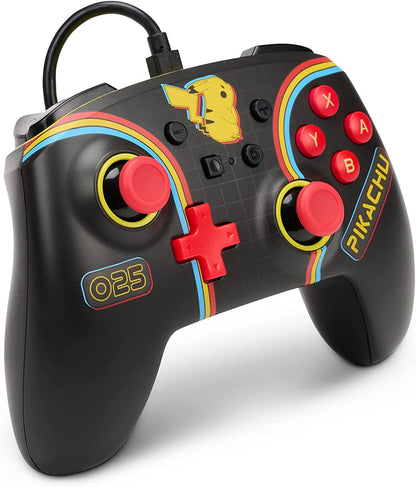 PowerA Enhanced Wired Controller for Nintendo Switch - Pokémon: Pikachu Arcade