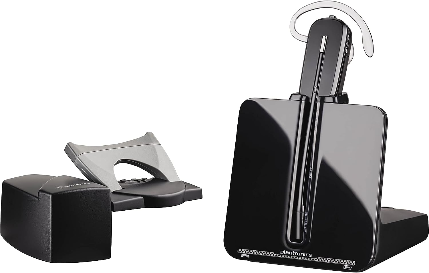 Plantronics - CS540 Wireless DECT Headset with HL-10 Lifter (Poly) & 84605-01 Spare Headband Over the Head Assembly for WH500/W440/W740/W745/CS540, Black With Lifter HL10 + Spare Headband