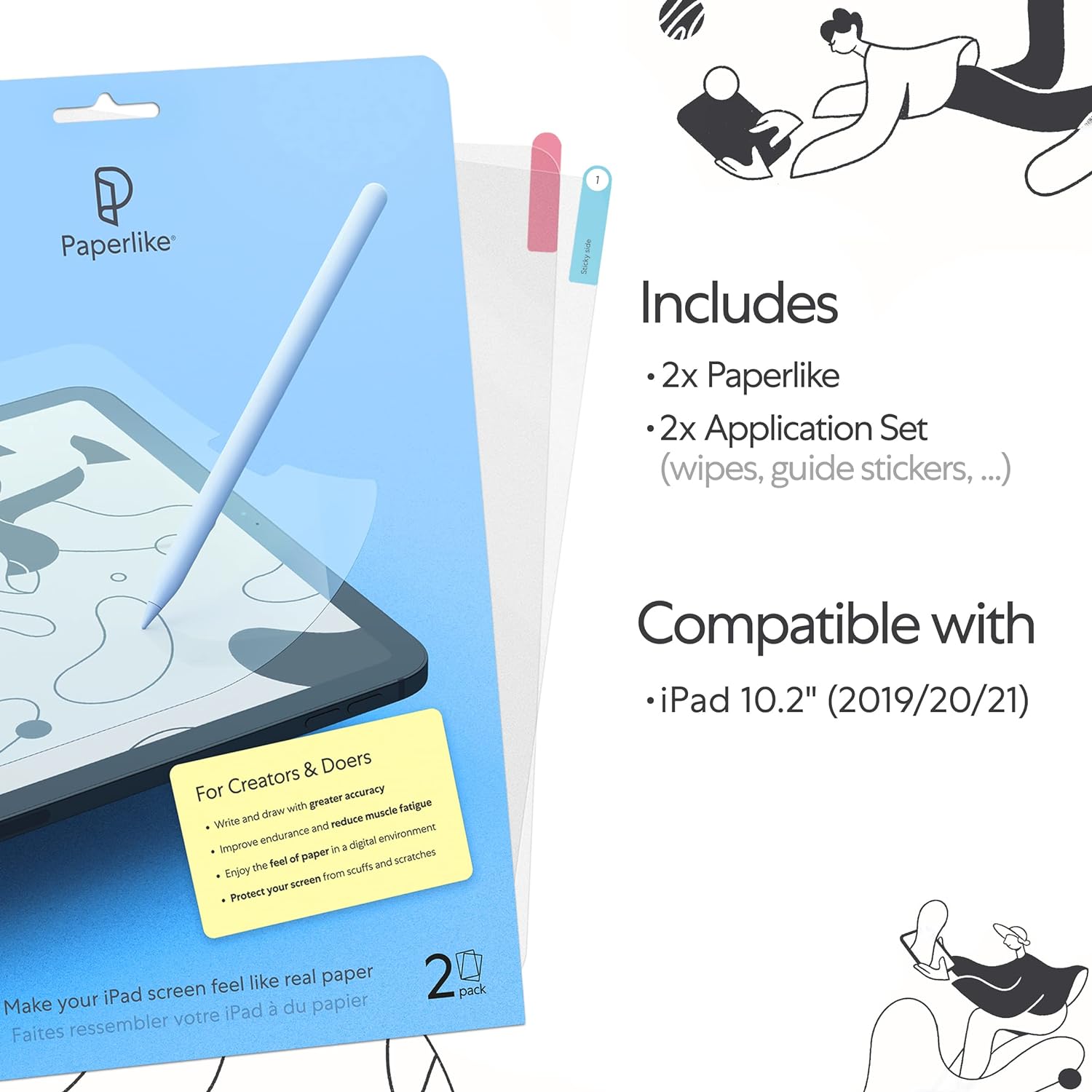 Paperlike Display-Schutzfolien fur Apple iPad 10,2