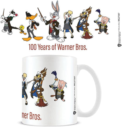 Pyramid International Looney Tunes Harry Potter Mug (100 Years of Warner Bros Design) 11oz Ceramic Coffee Mug and White Mug - Official Warner Bros & Harry Potter Merchandise