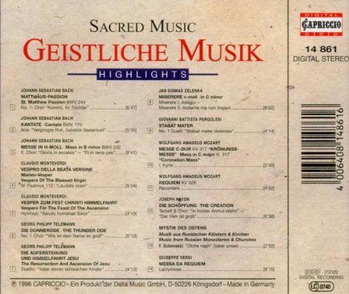 Geistliche Musik - Sacred Music - Highlights