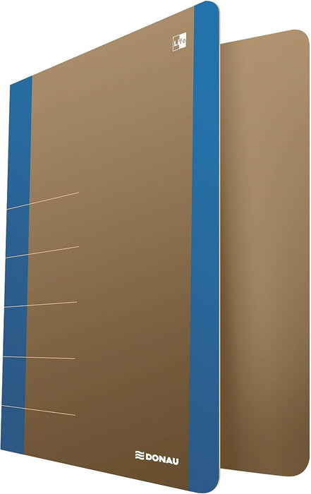 Ring Binder DONAU Life A4/2RD/50mm Green/Document Archiving/Type-A4 / 2RD / 50mm / Material-Cardboard/Reinforcement Strip-No Slat Edge/Label-No Label/Colour-Green/Format-A4 zielony