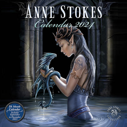 Anne Stokes Calendar 2024 - Month to a View Planner 30cm x 30cm - Official Merchandise