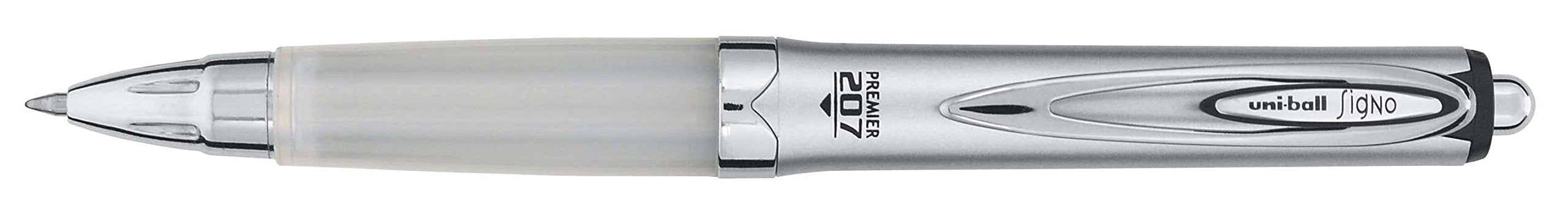 SIGNO 207 PREMIER gel pen, silver barrel