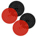 Swagell 4 Packs 8 Inch Reusable Round Liners,Non-Stick Silicone Basket Streamer Mats Accessories 20.3cm