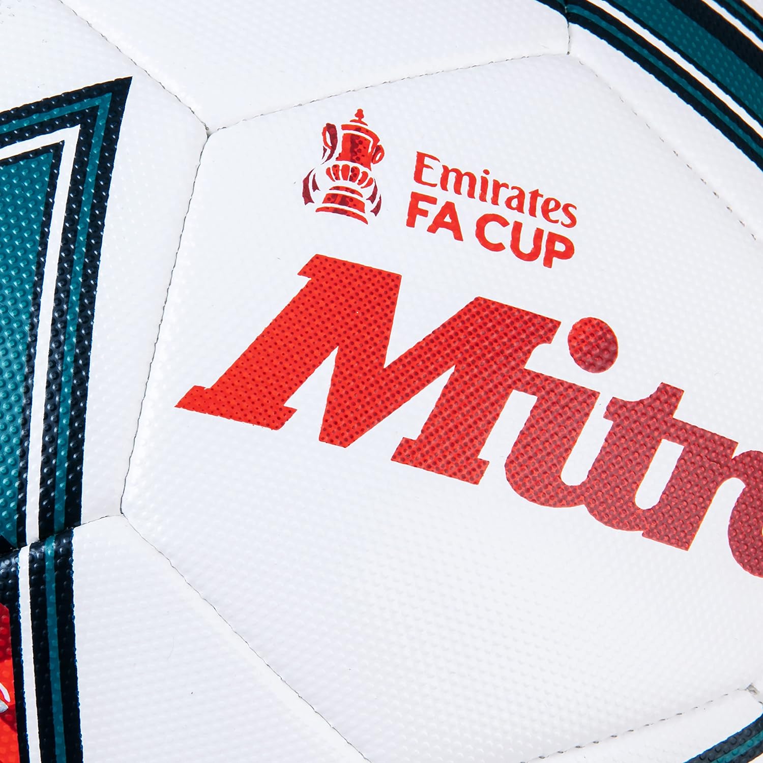 Mitre FA Cup Football White/Green/Red 4