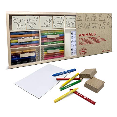 Multiprint 74935 - Scatola Legno Media - Animali Amici