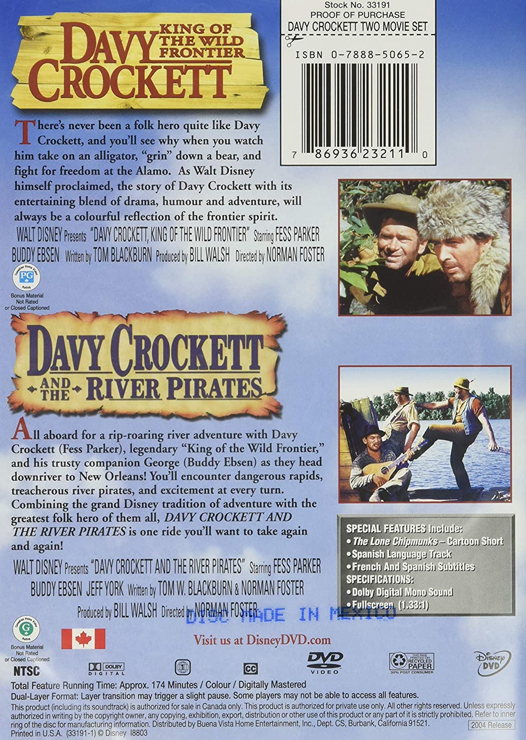 Davy Crockett, King of the Wild Frontier