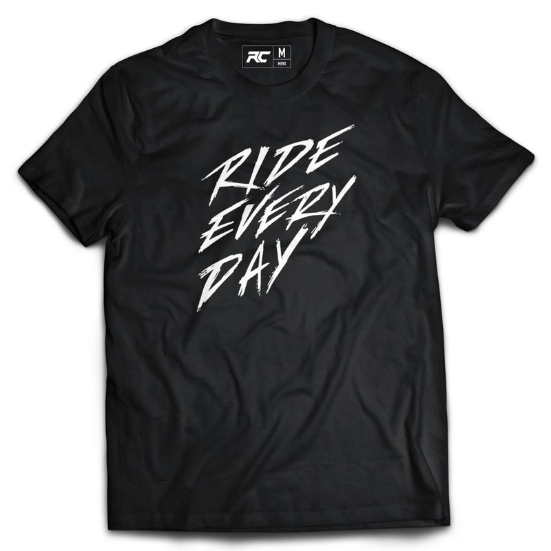 Ride Concepts Ride Every Day T-Shirt Black/White XL