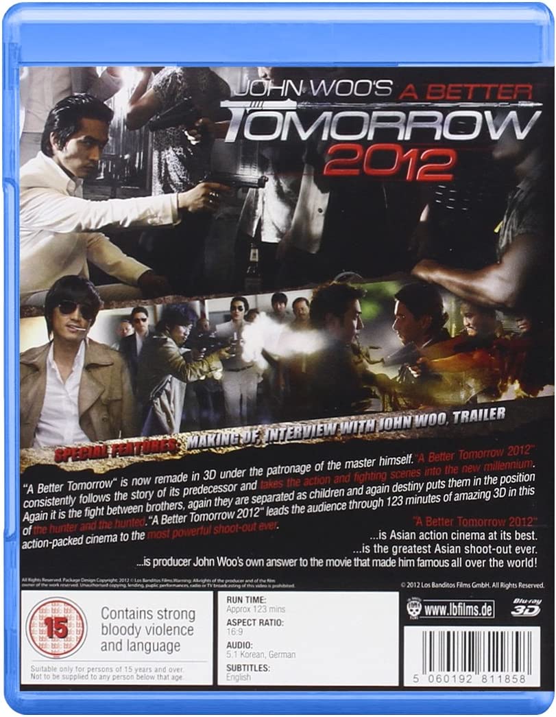 A Better Tomorrow 2012 3D (John Woo) (Blu-ray 3D + Blu-ray)