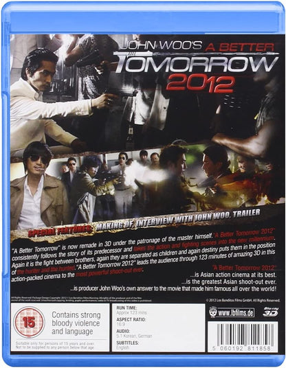 A Better Tomorrow 2012 3D (John Woo) (Blu-ray 3D + Blu-ray)