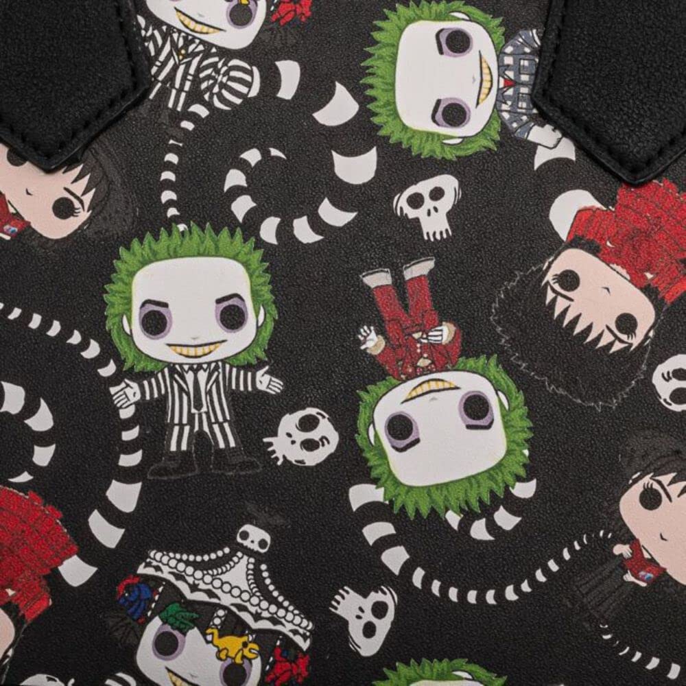 Loungefly - Loungefly Beetlejuice Aop Zip Around Denarnica