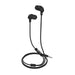 Stereo Ear 3.5Mm Flat Cable Bk