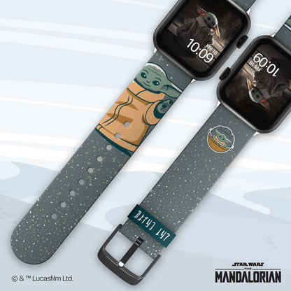 MobyFox Star Wars: Smartwatch Strap – Officially Licensed, Compatible with Every Size & Series of Apple Watch (watch not included) Child Snow Fits all case sizes