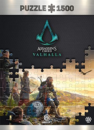 Assassin's Creed Valhalla Vista of England | 1500 Piece Jigsaw Puzzle | Includes Poster and Bag | 85 x 58 | for Adults & Kids Age 14 Years Up | Perfect for Christmas and Birthday Gift | Game-Artwork 1500 pcs Assassin's Creed Valhalla Vista