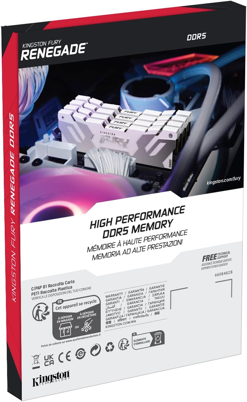 Kingston Technology FURY Renegade memory module 16 GB 1 x 16 GB DDR5 6000 MHz