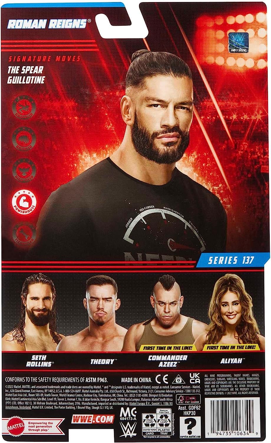 Toys - WWE - Basic Action Figure - Roman Reigns /Toys