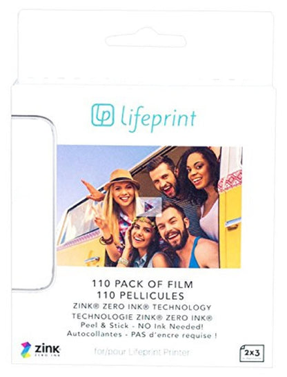 Lifeprint 2X3 Film - Sticky Back 110 Pk