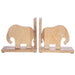 Elephant Wooden Bookends