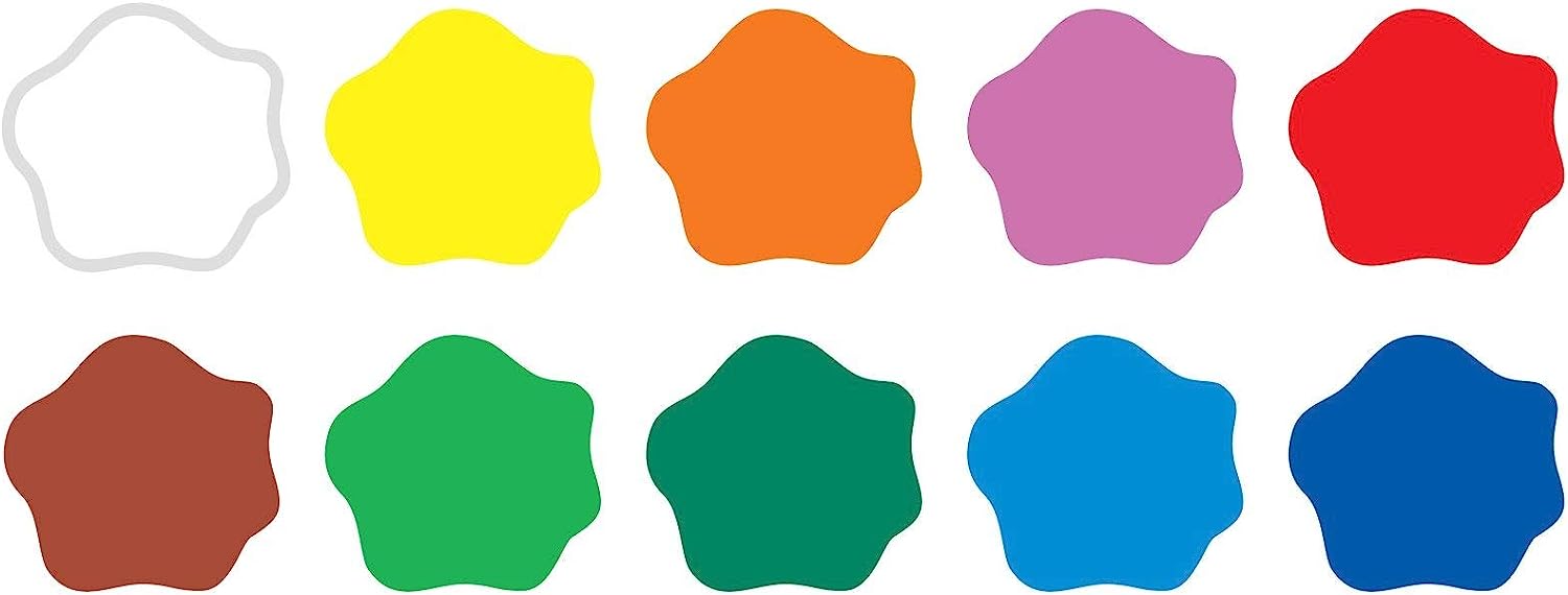 JOVI Knete PLASTILINA farbsortiert 10 Farben je 25