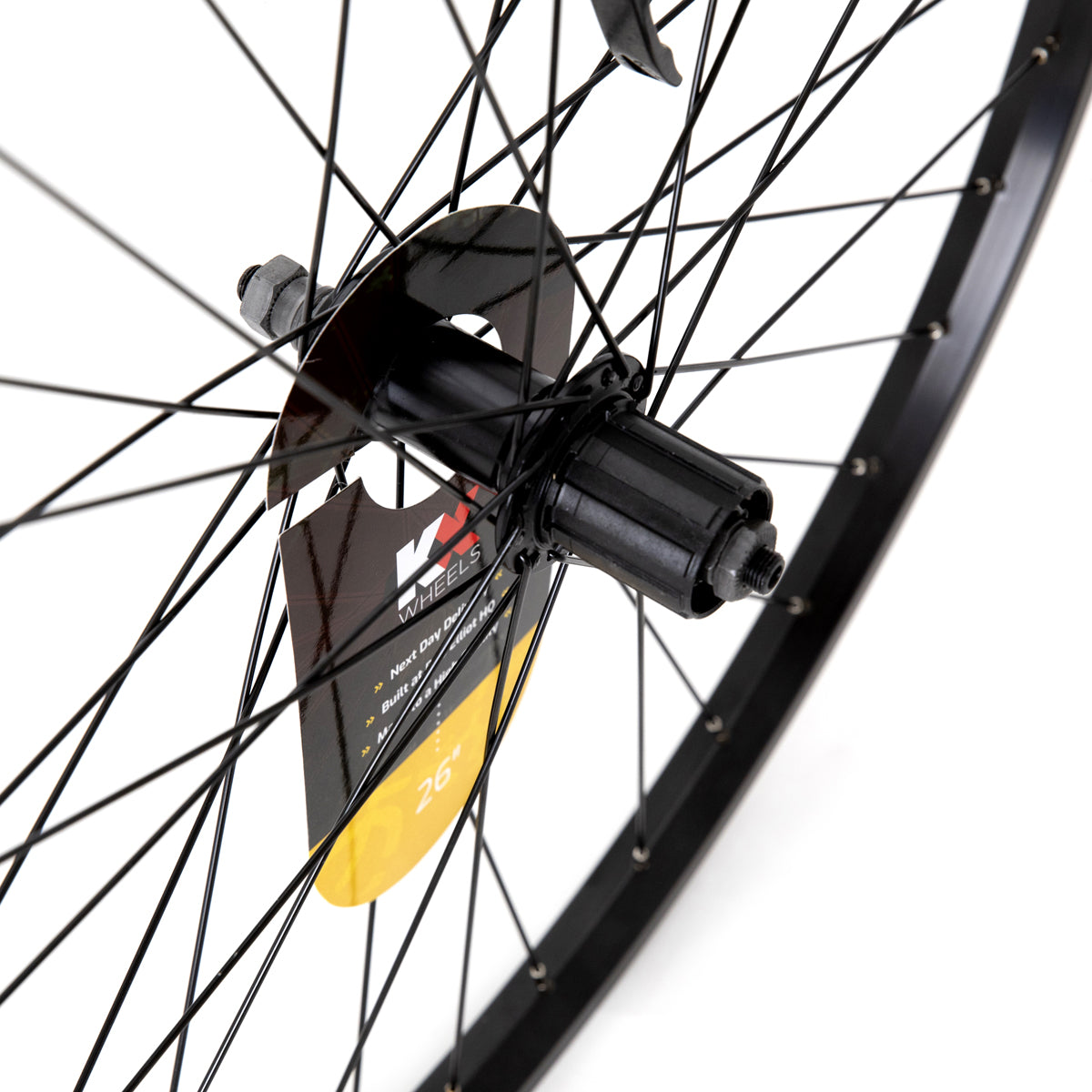 KX MTB 26" Singlewall Q/R Cassette Wheel Rim Brake (Rear) - Silver