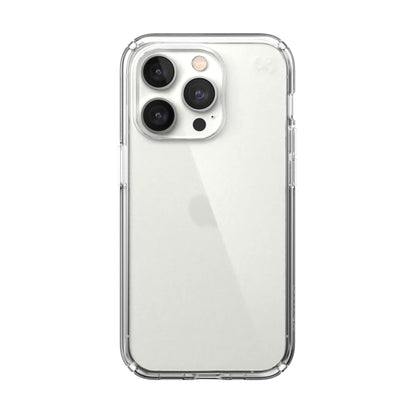Speck Clear iPhone 14 Pro Case - Drop Protection, Scratch Resistant Dual Layer Slim Phone Case for 6.1 Inch iPhones 14 Pro - MagSafe Compatible - Anti-Yellowing - Presidio Perfect - Clear