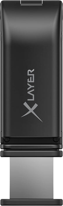 Xlayer Travel Buddy Clip On Travel Mount Holder for iPhone 11/X/12/13/14, Samsung, Huawei, No Grip Hands-Free Working, Rotating Tripod, Tilt and Rotating in All Directions