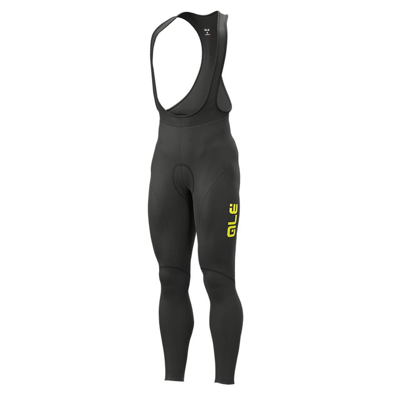 Alé Clothing Winter Solid Bibtights Black/Yellow 3XL
