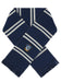 cotton division Unisex ACHAPOMSC004 Fashion Scarf One Size Blue