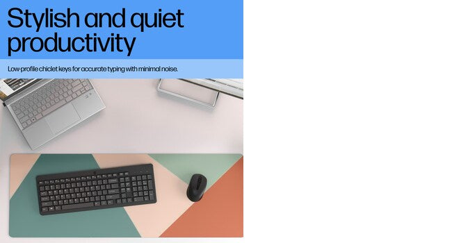 Hp 225 - Keyboard - 2.5-Zone Layout - Wireless - 2.4 Ghz - Uk - Black