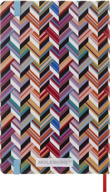 Moleskine - 12-Month Weekly Planner, Weekly Diary 2023, Missoni Limited Edition Planner, Multi-Color Theme, Canvas Hard Cover, Large Size 13 x 21 cm Multi-color Large Planner