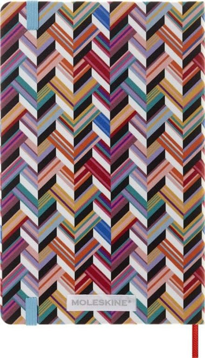 Moleskine - 12-Month Weekly Planner, Weekly Diary 2023, Missoni Limited Edition Planner, Multi-Color Theme, Canvas Hard Cover, Large Size 13 x 21 cm Multi-color Large Planner