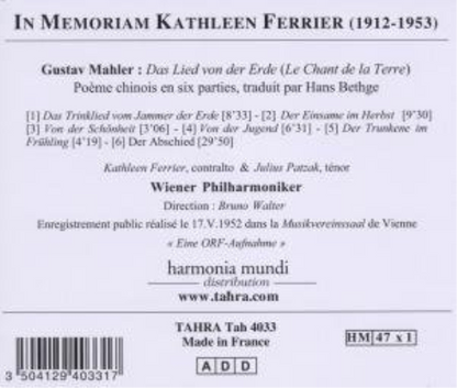 In Memoriam Kathleen Ferrier