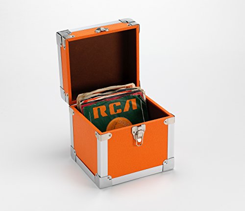 LP Record Storage Carry Case Blue Cloth