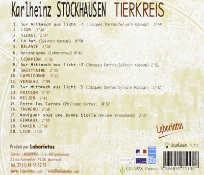 Karlheinz Stockhausen, Tierkreis