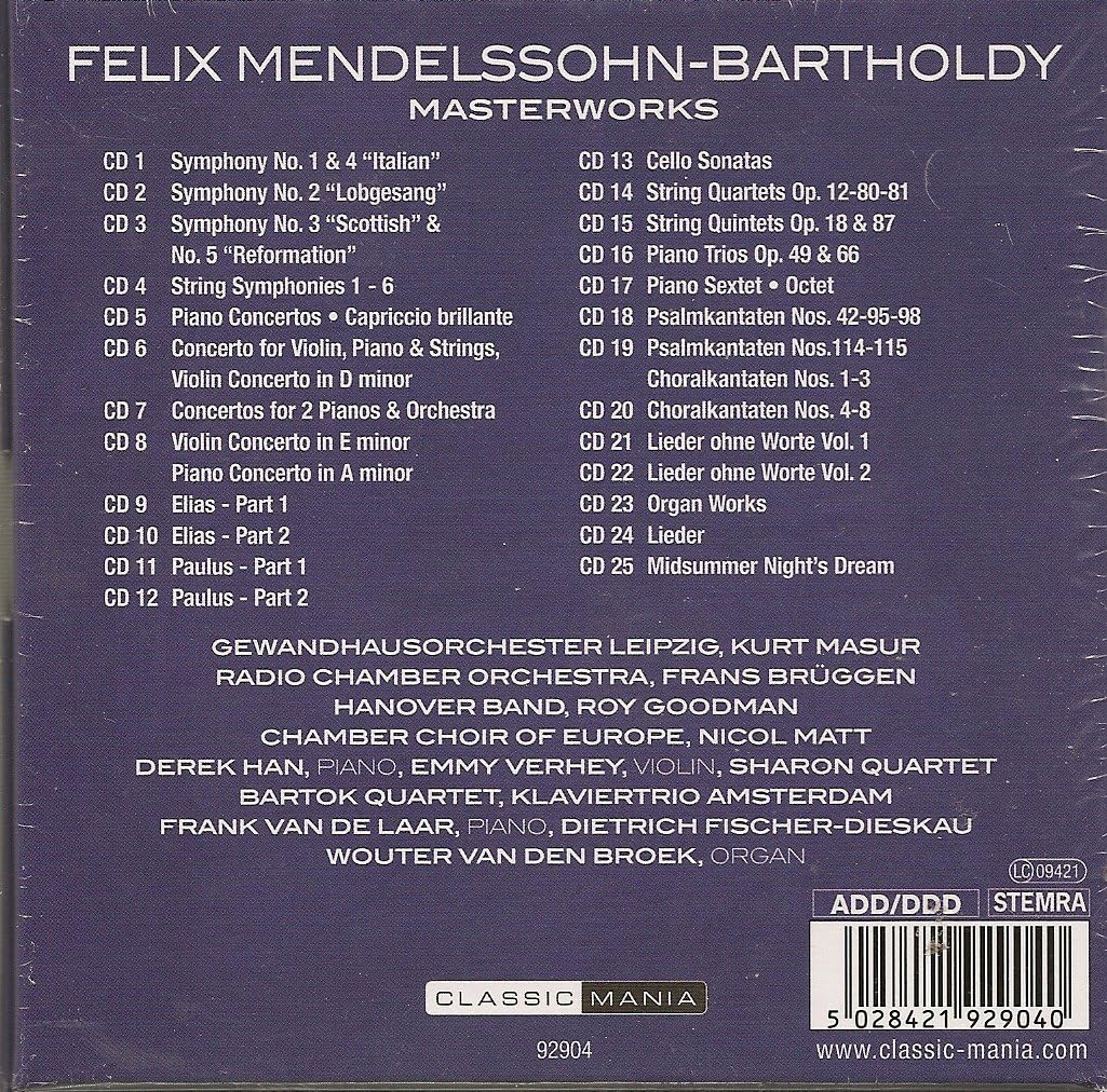 Mendelssohn - The Masterworks