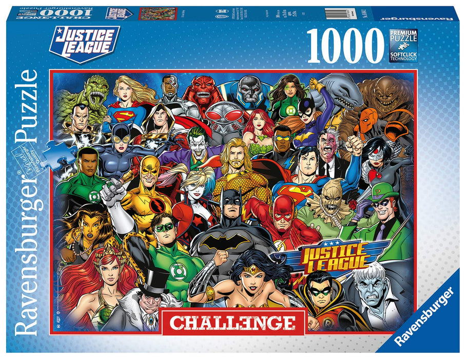 Ravensburger DC Comics Justice League Challenge 1000 Piece Jigsaw Puzzles for Adults & Kids Age 12 Years Up Justice League 1000pc