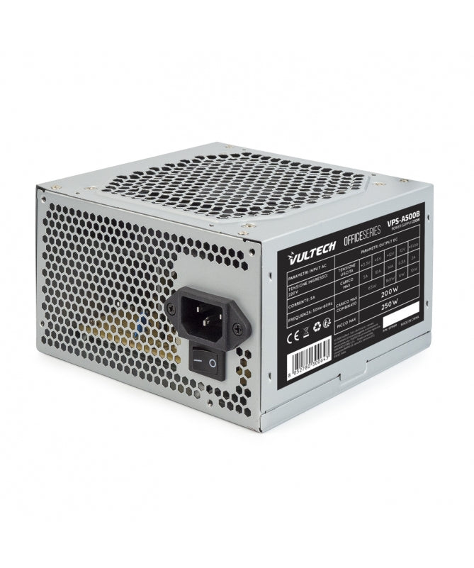 Vultech VPS-A500B power supply unit 200 W 20+4 pin ATX Metallic